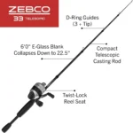 Zebco 33 Telescopic Fishing Combo - Image 2