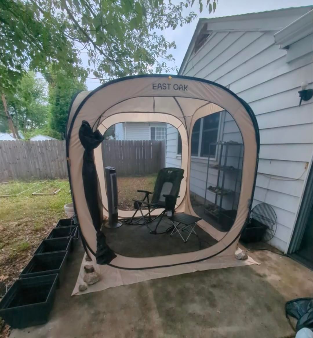 Beige Mesh Screen Gazebo photo review