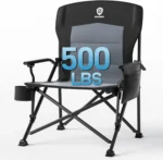 Black Heavy‑Duty Camping Chair