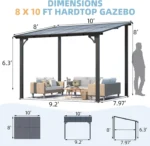Wall‑Mounted Lean‑To Gazebo Canopy - Image 6