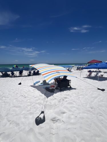 Rainbow UPF50+ Beach Canopy photo review