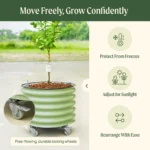 Rolling Self‑Watering Plant Planter Pot - Image 3