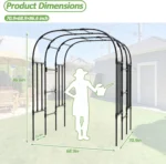 Steel Garden Arch Trellis - Image 2