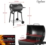 Large Barrel Charcoal Grill - Image 5