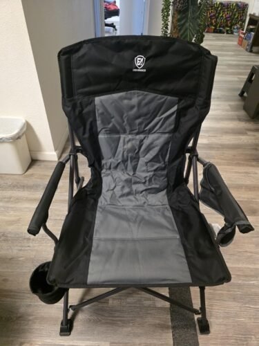 Black Heavy‑Duty Camping Chair photo review