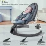 Bluetooth Infant Baby Swing - Image 4