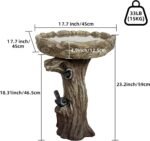 Pedestal Outdoor Bird Bath - Image 2