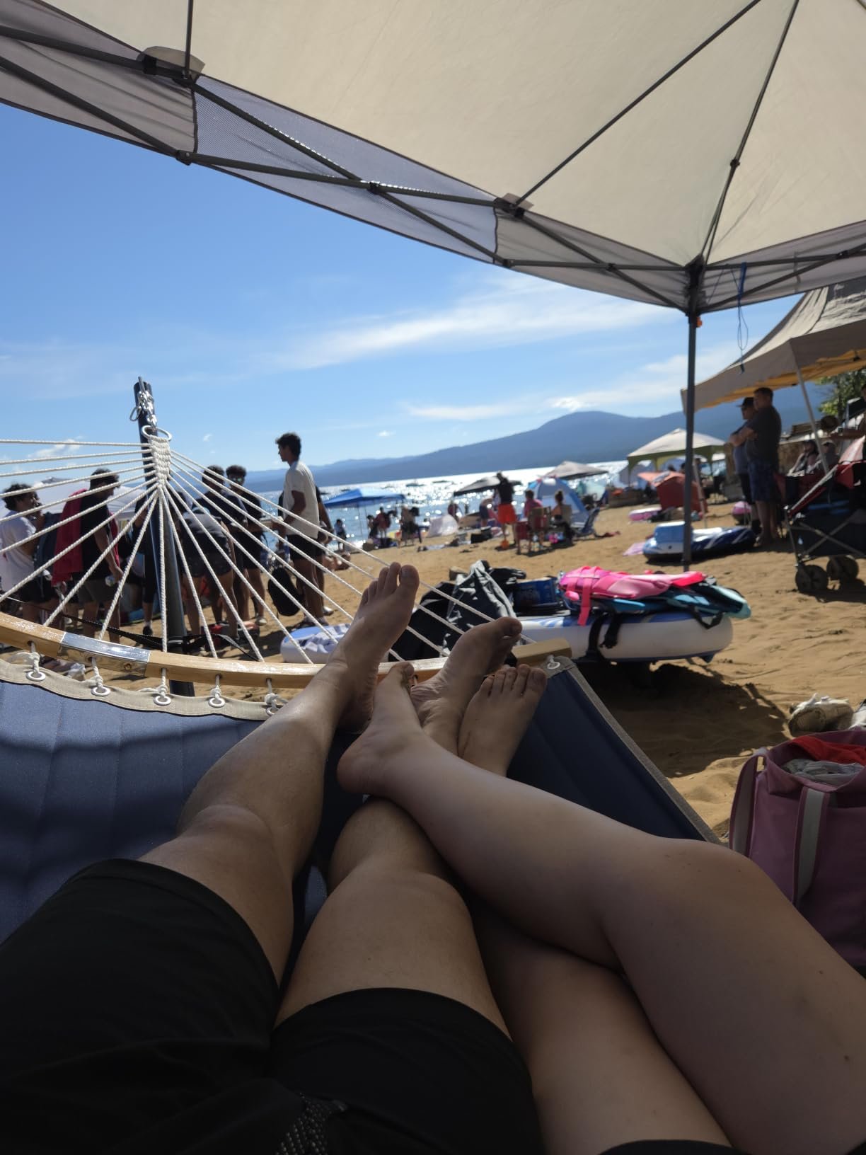 Grey Double Hammock With Stand photo review