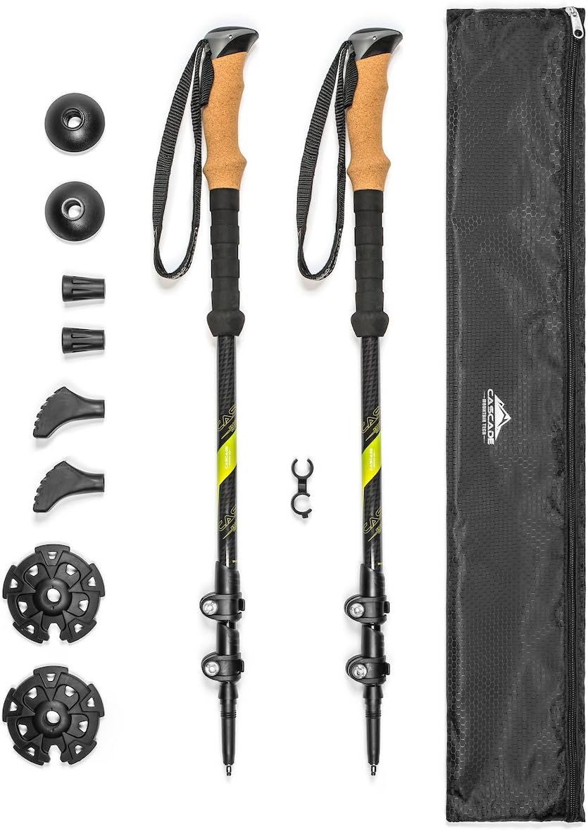 Carbon‑Fiber Quick‑Lock Trekking Poles