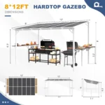 Wall‑Mounted Lean‑To Gazebo Canopy - Image 2