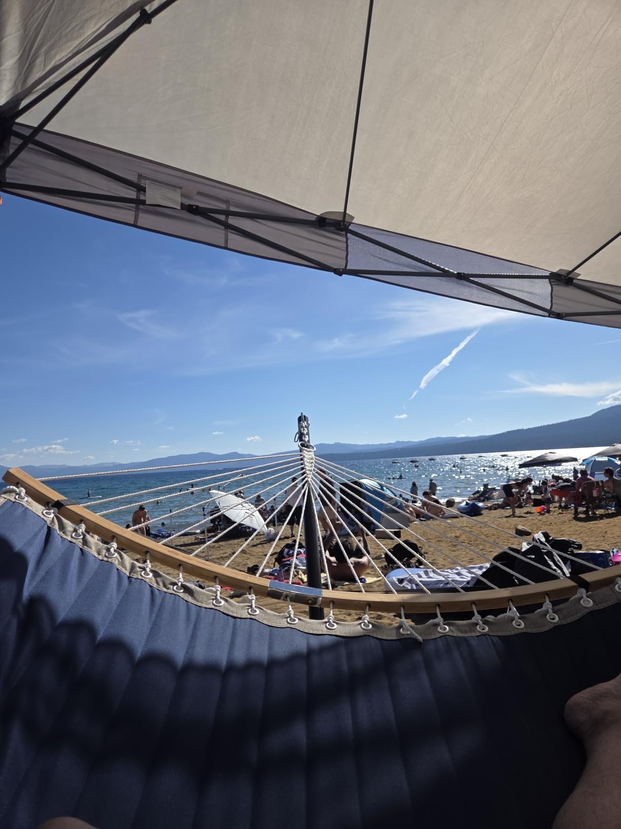 Grey Double Hammock With Stand photo review