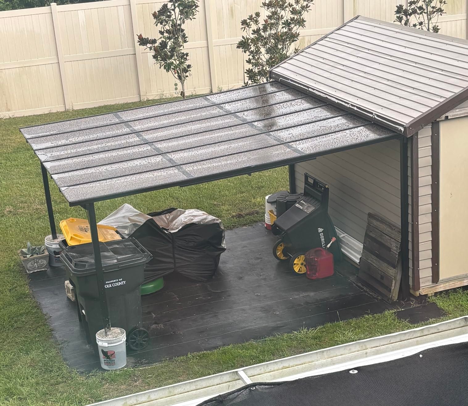Wall‑Mounted Lean‑To Gazebo Canopy photo review