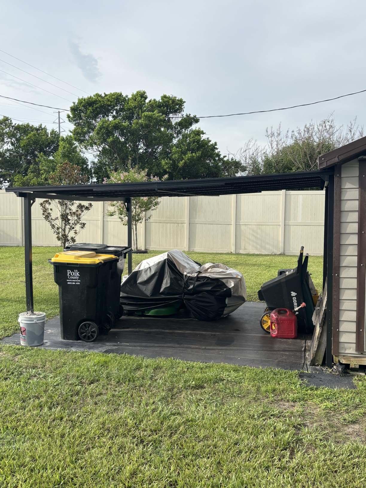 Wall‑Mounted Lean‑To Gazebo Canopy photo review