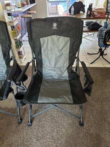 Black Heavy‑Duty Camping Chair photo review