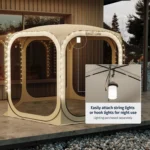 Beige Mesh Screen Gazebo - Image 8