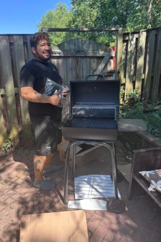 Large Barrel Charcoal Grill photo review
