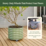 Rolling Metal Tree Planter Pot 2 Pack - Image 6