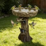 Pedestal Outdoor Bird Bath - Image 3