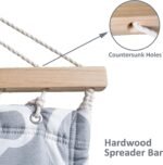 Grey Double Hammock With Stand - Image 6