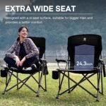 Black Heavy‑Duty Camping Chair - Image 5