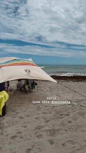 Rainbow UPF50+ Beach Canopy photo review