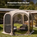 Beige Mesh Screen Gazebo - Image 9