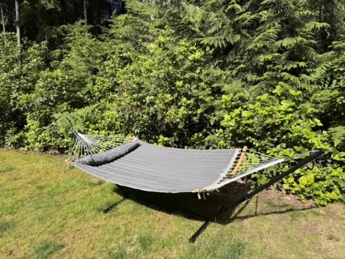 Dark Gray Hammock With Stand photo review