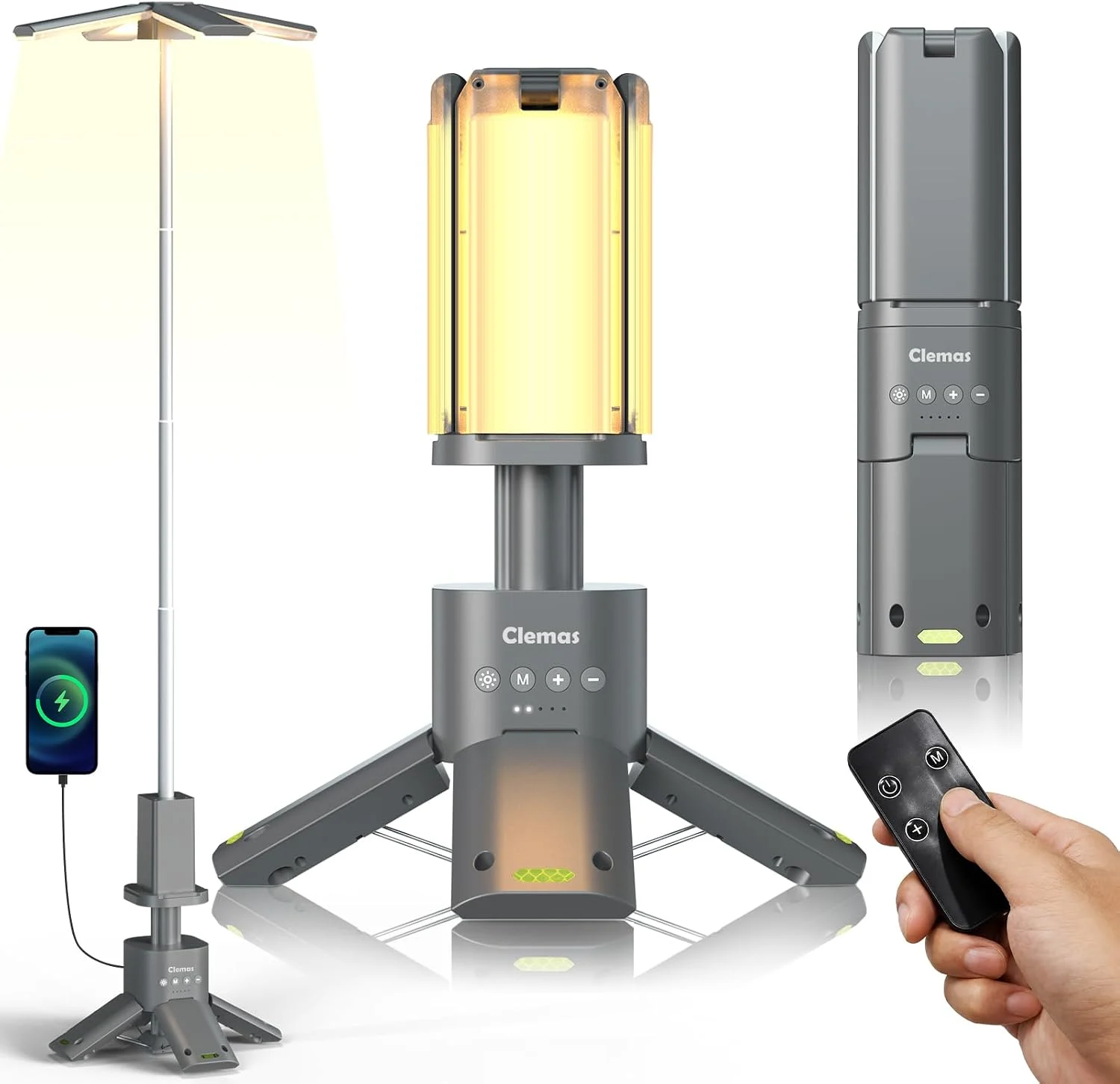 Clemas Remote‑Control Camp Light