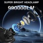 99000 Lumens Rechargeable Headlamp - Image 2