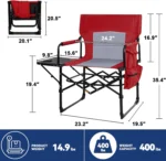 2‑Pack Red Director Chairs - Image 3