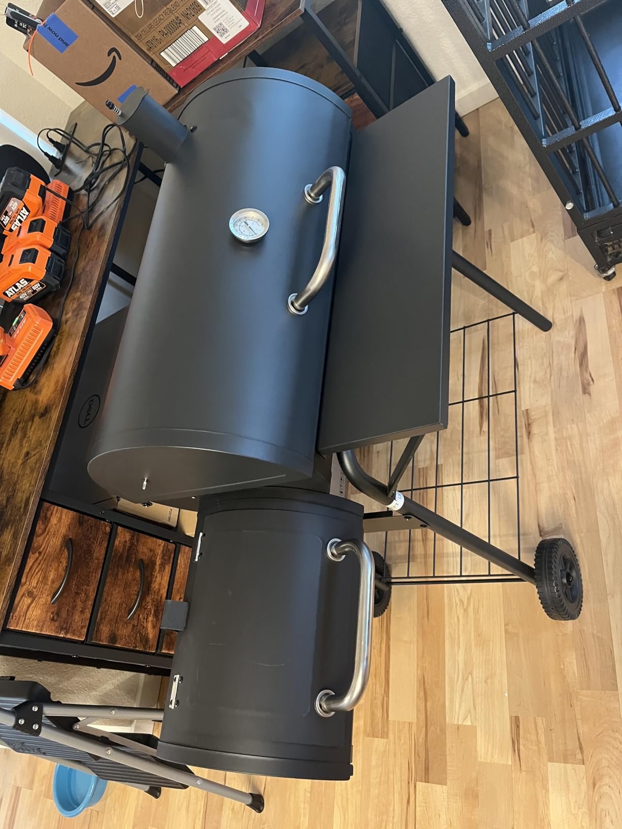 Offset Charcoal Smoker Grill photo review
