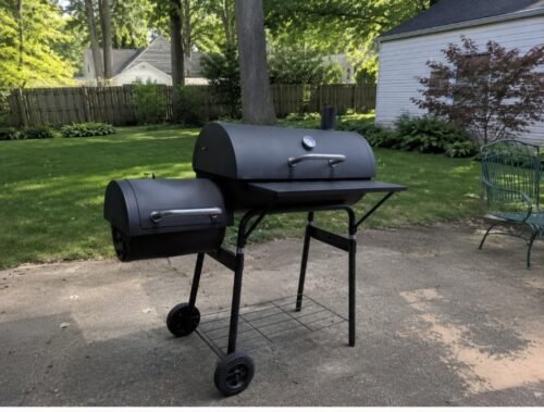 Offset Charcoal Smoker Grill photo review