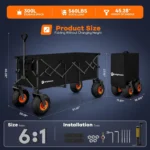 Originsure Foldable Beach Wagon - Image 2