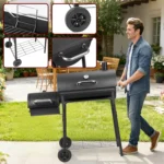 Offset Charcoal Smoker Grill - Image 4