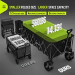 400L Collapsible Outdoor Handcart - Image 4