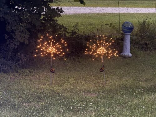 GIGALUMI Solar Firework Lights photo review