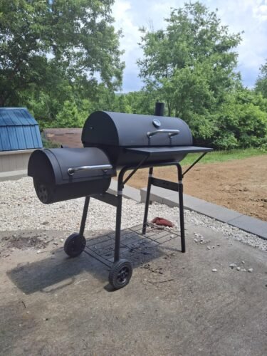 Offset Charcoal Smoker Grill photo review