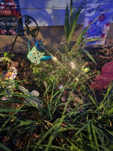 Butterfly Solar Watering‑Can Light photo review