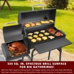 Offset Charcoal Smoker Grill - Image 3