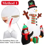 6FT Inflatable Snowman Yard Decor - Image 3