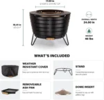 TIKI Smokeless Wood Fire Pit - Image 2