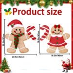 2Pcs LED Gingerbread Man Christmas Decor - Image 2