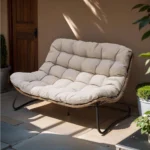 Bohemian Rattan Outdoor Loveseat