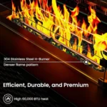 43" Rectangular Fire Pit - Image 4