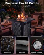 28 Inch CSA Propane Fire Pit Table - Image 4