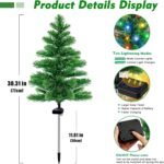 4Pcs Solar Christmas Tree Stakes - Image 3