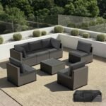 5-Piece Rattan Patio Furniture Set - Image 4