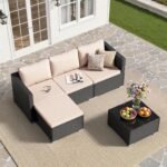 5-Piece Rattan Patio Furniture Set - Image 3