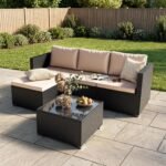 5-Piece Rattan Patio Furniture Set
